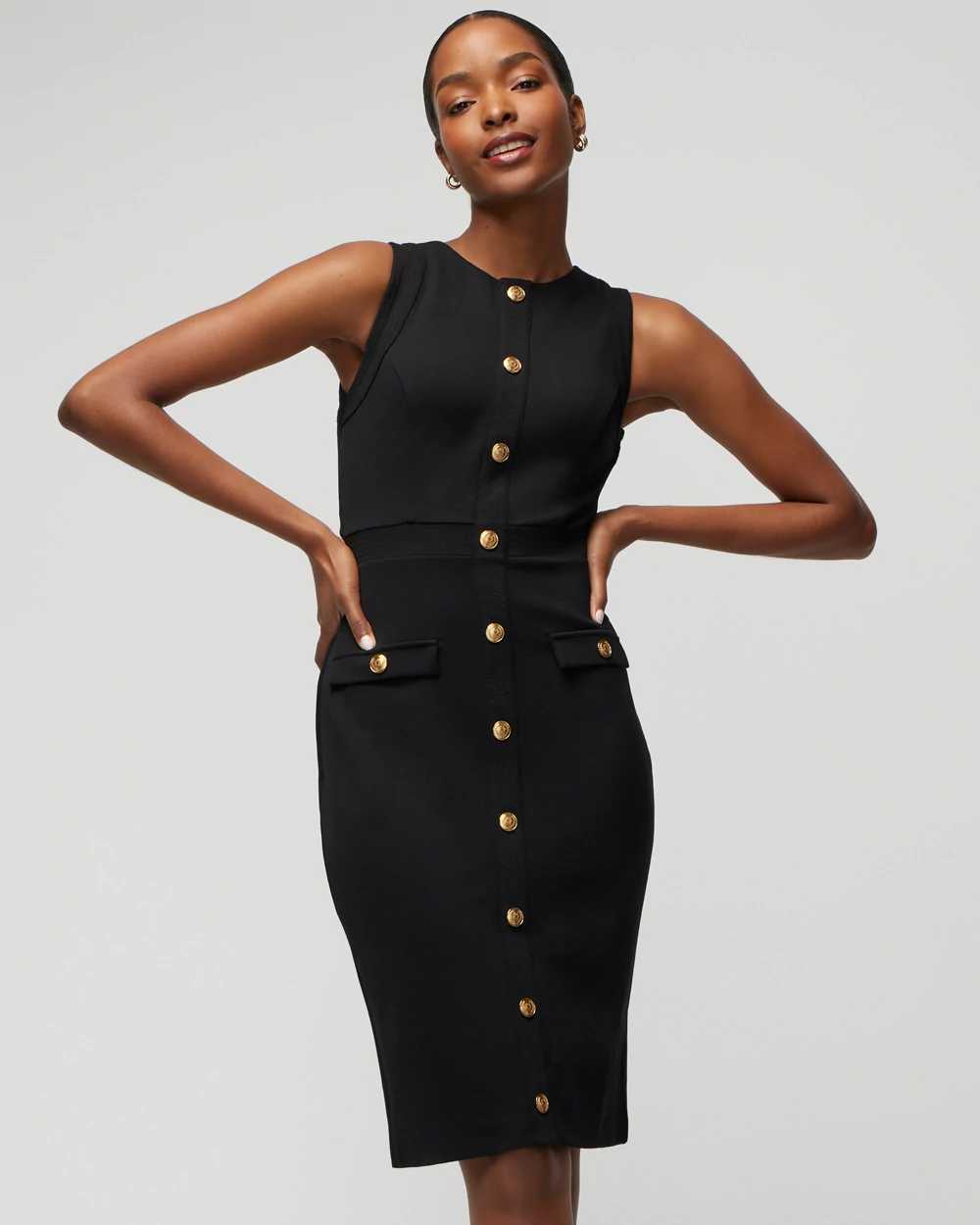 Whbm black hot sale dress